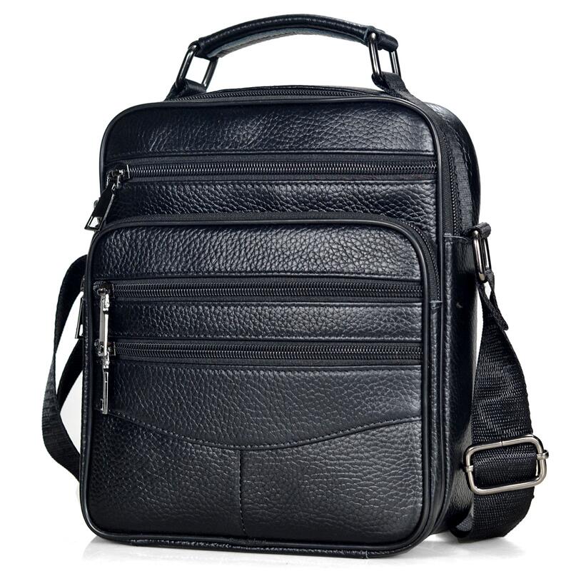 Leather Work Bag Mens - Men Genuine Leather Handbags Male High