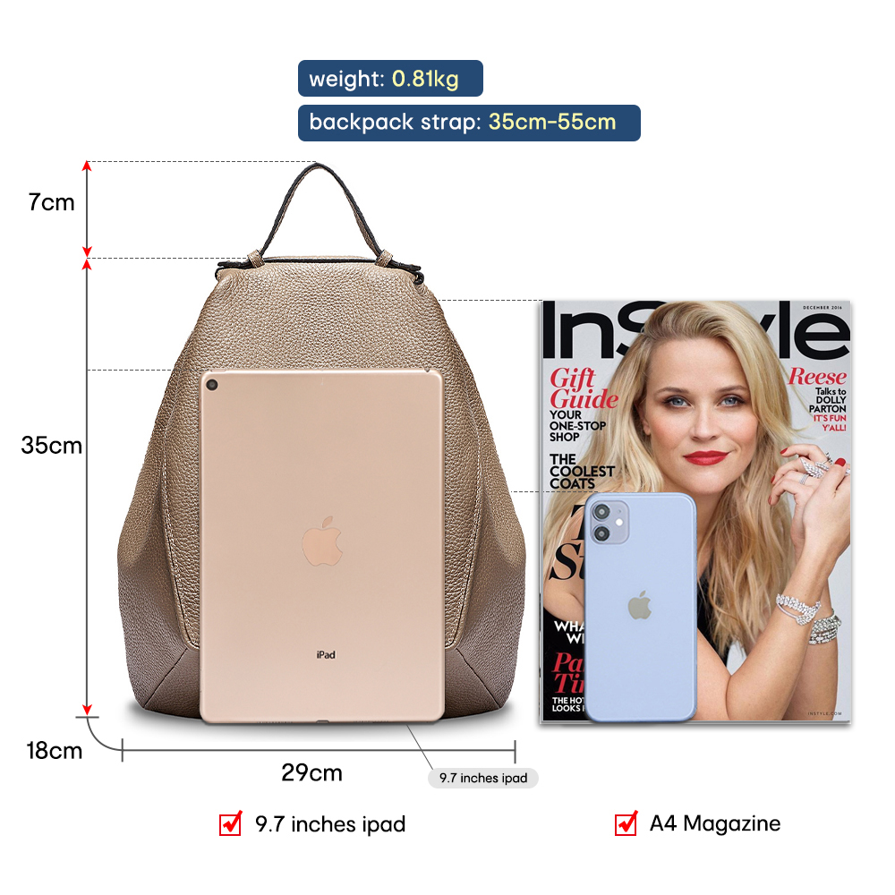 Zency Women 100% Genuine Leath - Leather Work Backpack review and price