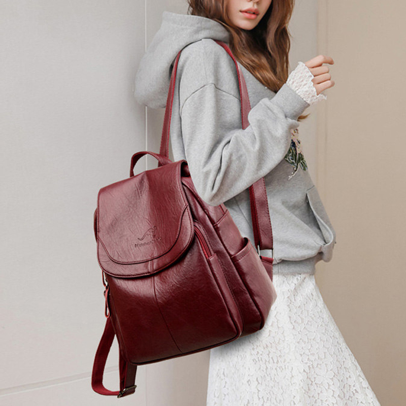 Vintage Soft Leather Backpack  - Leather Work Backpack review and price