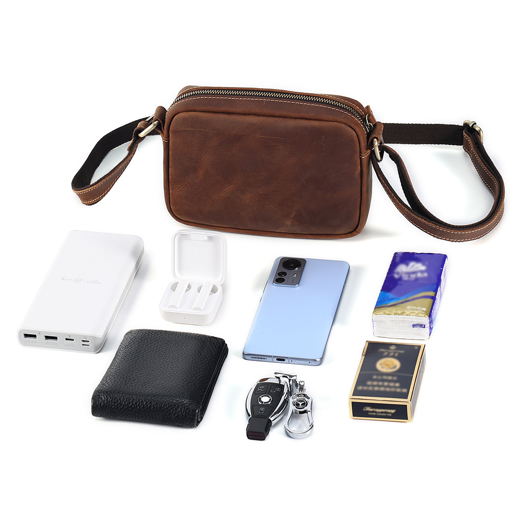 Luxury Genuine Cowhide Messeng - Leather Work Bag Mens review and price