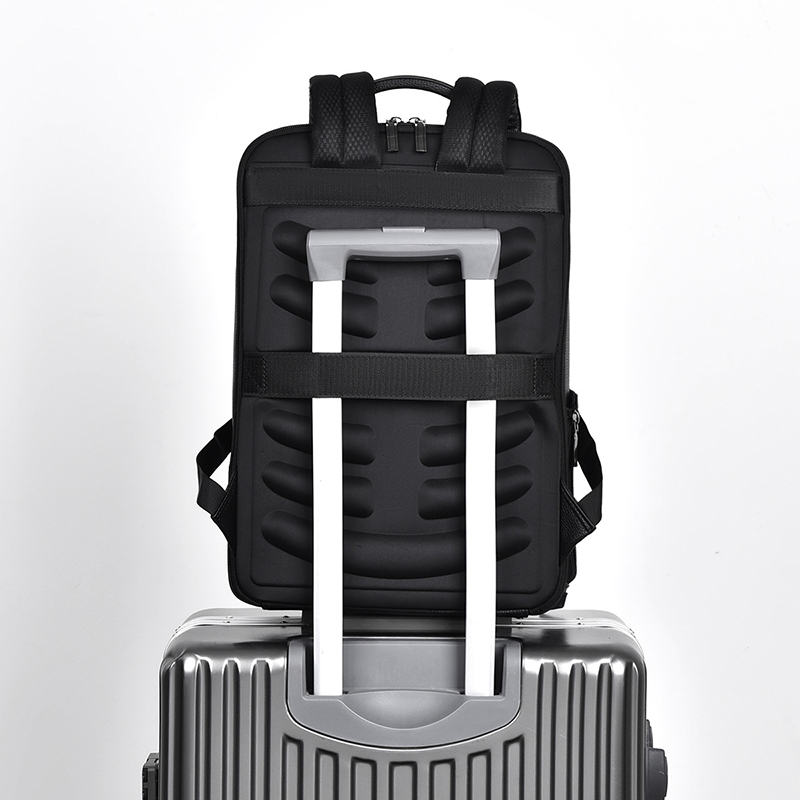 PU Leather Men's Backpack USB  - Leather Work Backpack review and price