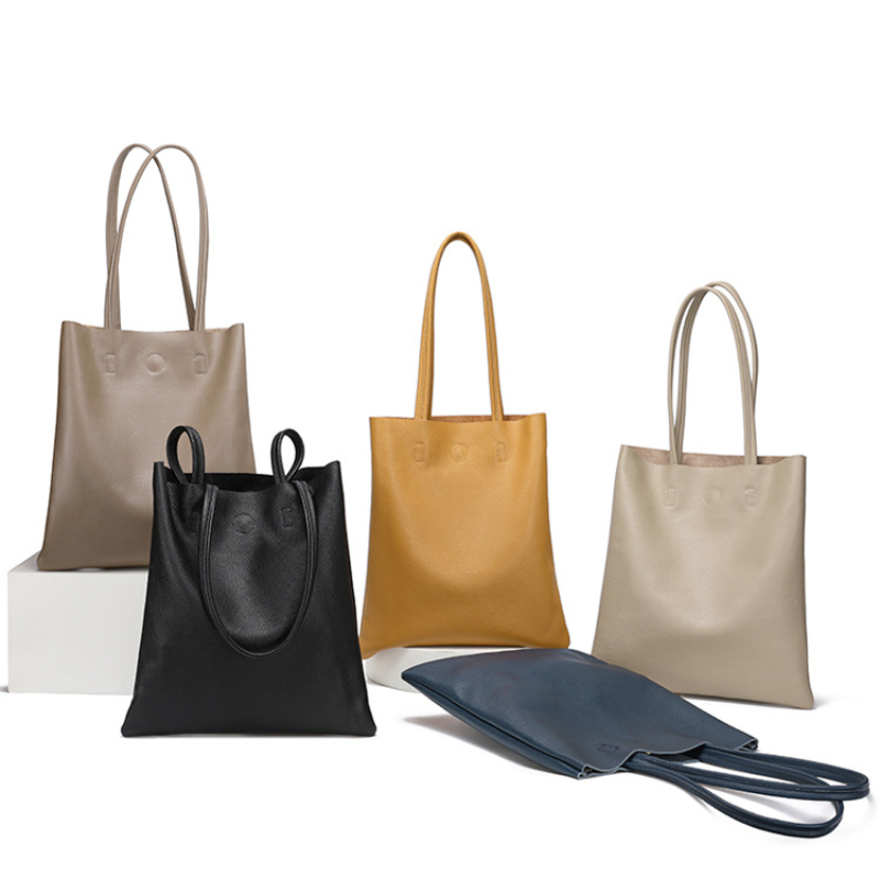 Genuine Leather Tote Bag Casua - Leatherwork Workshop review and price