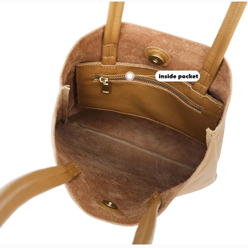Genuine Leather Tote Bag Casua - Leatherwork Workshop review and price