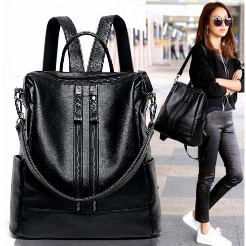 Women Soft Leather Backpack Sc - Leather Work Backpack review and price