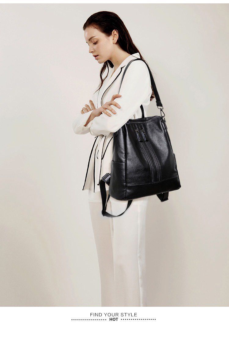 Women Soft Leather Backpack Sc - Leather Work Backpack review and price