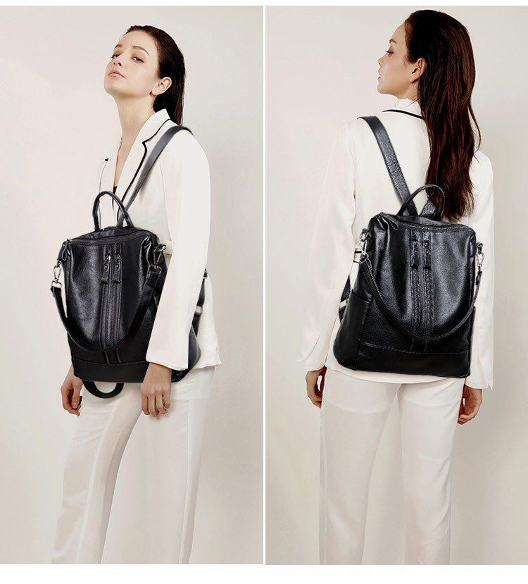 Women Soft Leather Backpack Sc - Leather Work Backpack review and price