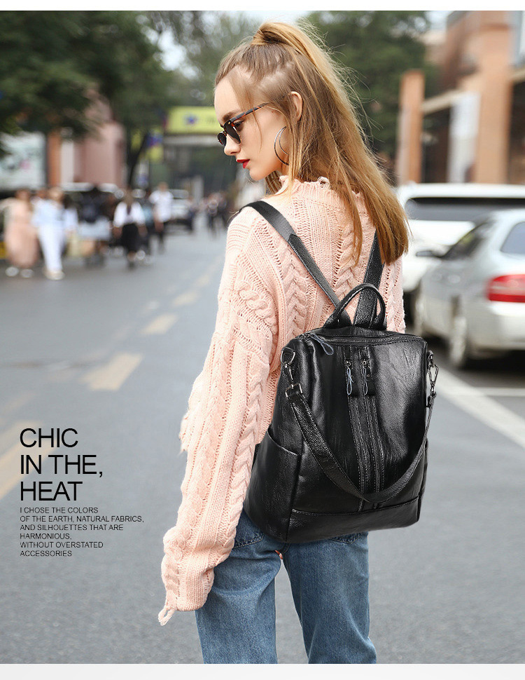 Women Soft Leather Backpack Sc - Leather Work Backpack review and price