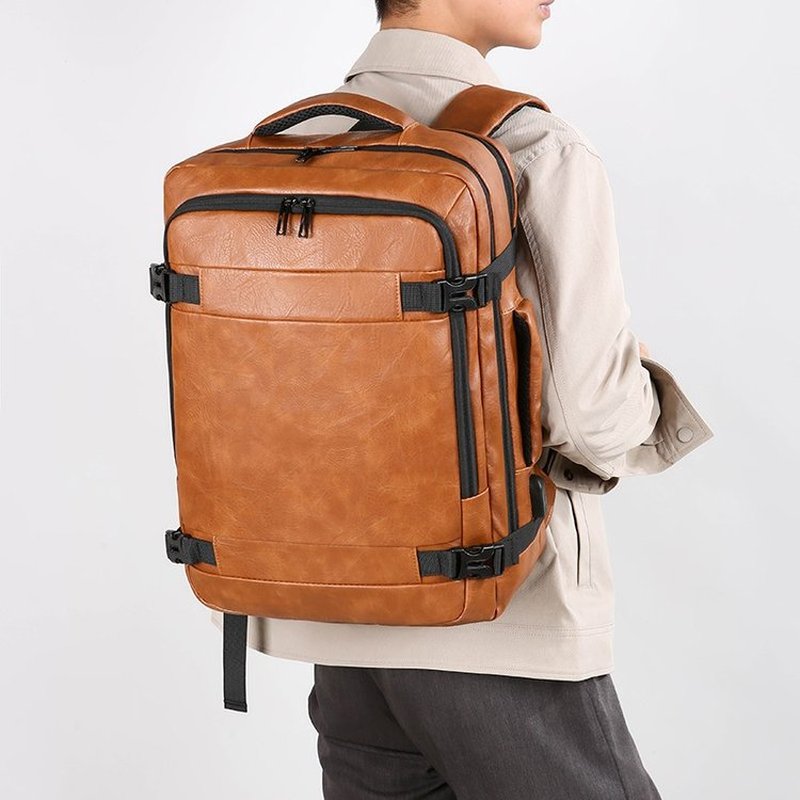 2027 NEW  Men Backpack PU Leat - Leather Work Backpack review and price