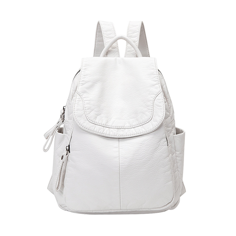 Women's Backpack White Washed  - Leather Work Backpack review and price