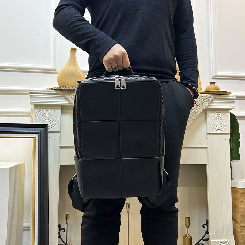 Fashionable Large Capacity Lea - Leather Work Backpack review and price