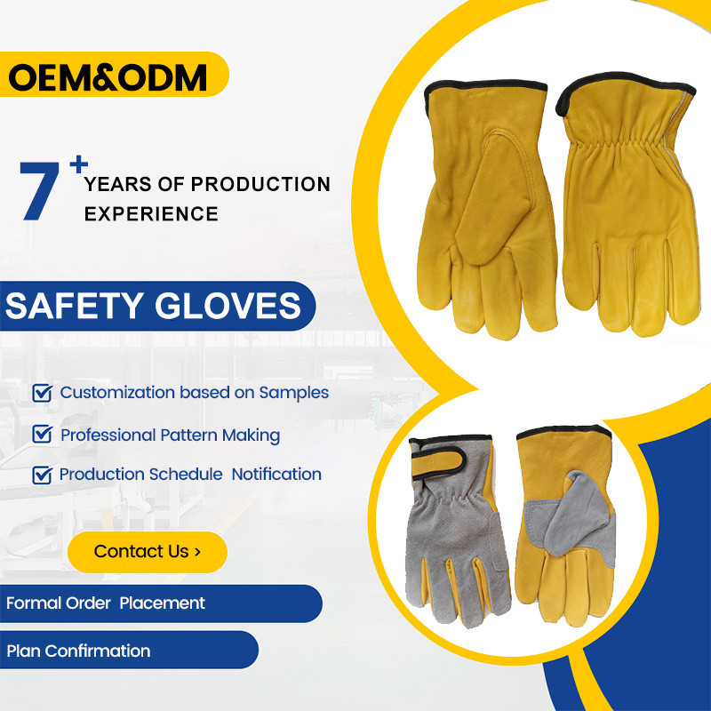 Custom logo High Quality Winte - Leather Work Winter Gloves review and price