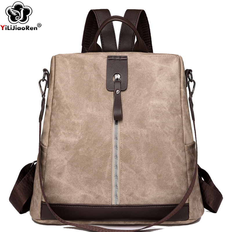 Fashion Anti-theft Backpack Fe - Leather Work Backpack review and price