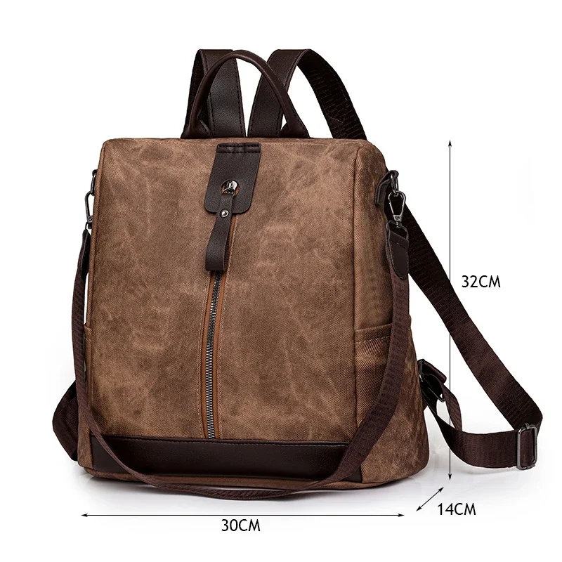 Fashion Anti-theft Backpack Fe - Leather Work Backpack review and price