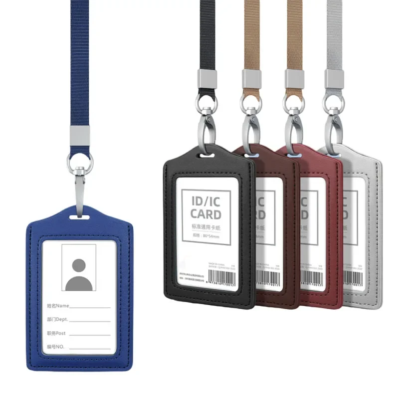 ID Card Holder Solid Color Lea - Leatherworker Name review and price