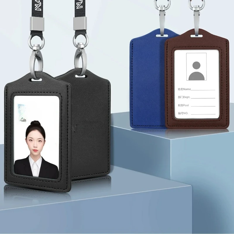 ID Card Holder Solid Color Lea - Leatherworker Name review and price