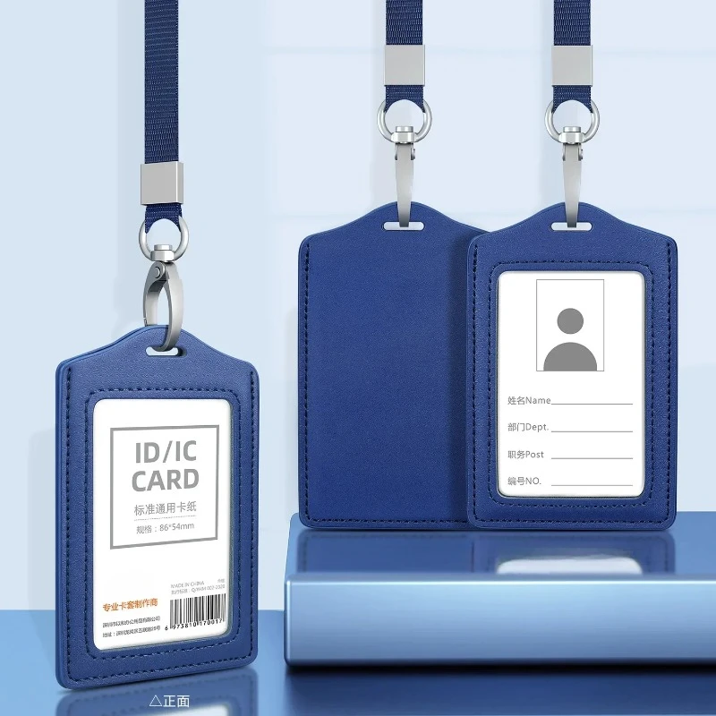 ID Card Holder Solid Color Lea - Leatherworker Name review and price