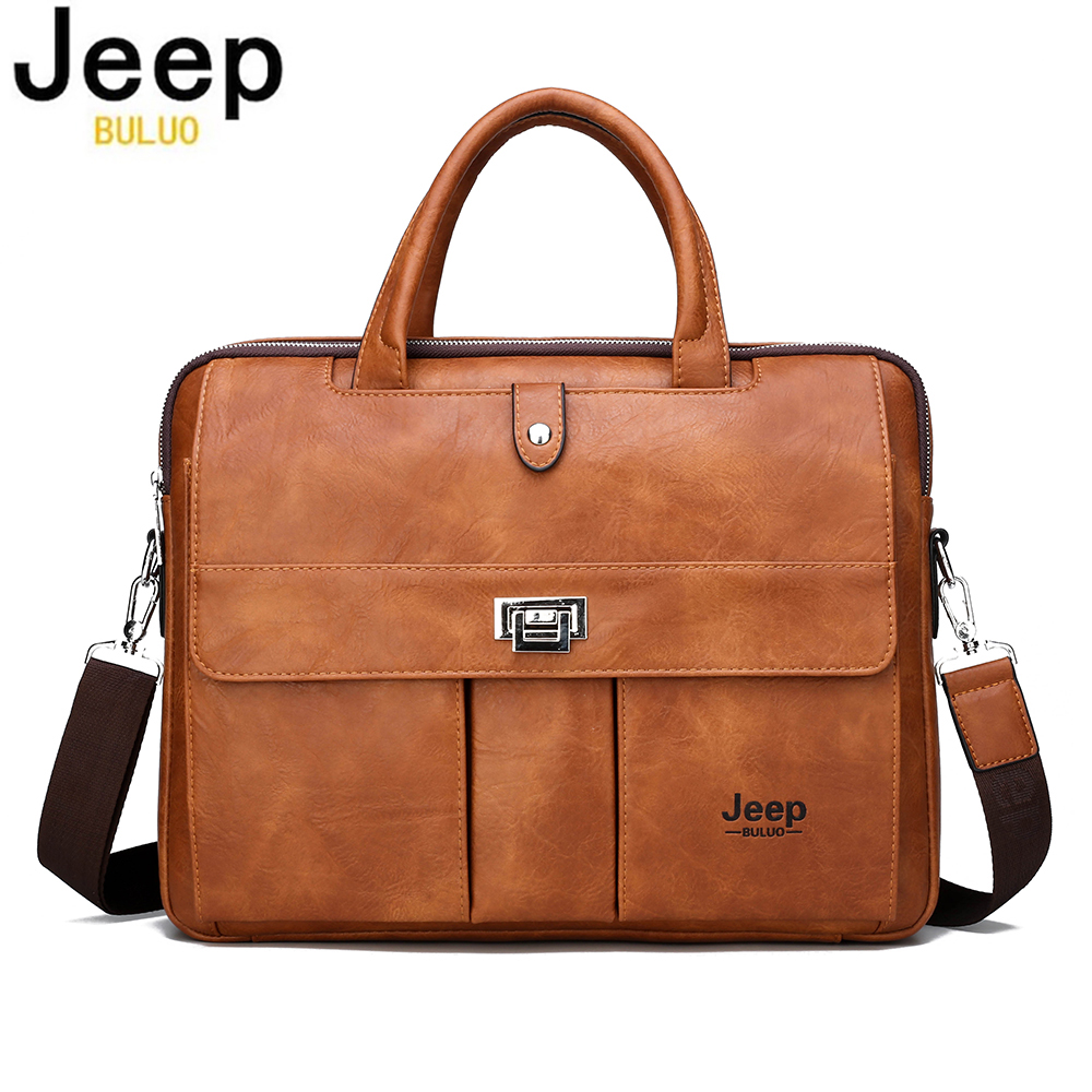 Jeep Buluo Men's Leather Brief - Leather Work Bag Mens review and price