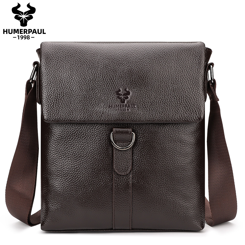 HUMERPAUL 2023 New Fashion Men - Leather Work Bag Mens review and price