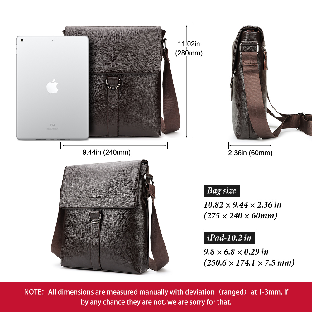 HUMERPAUL 2023 New Fashion Men - Leather Work Bag Mens review and price